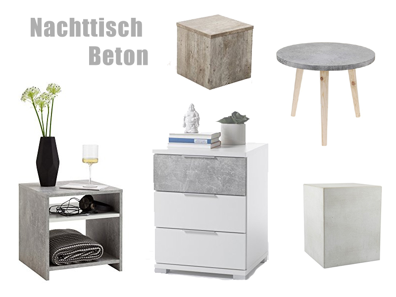 Nachttisch Beton