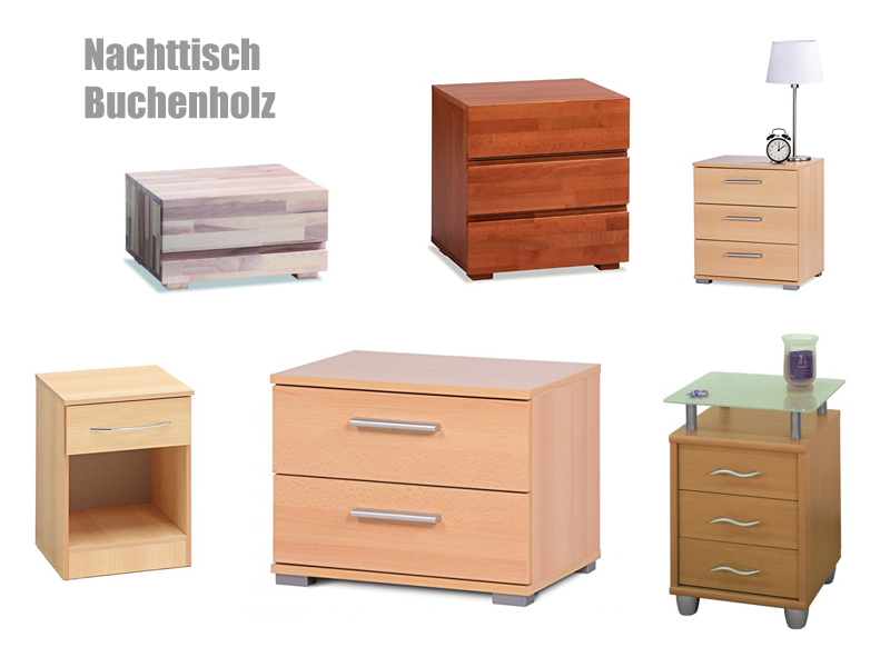 Nachttisch Buchenholz